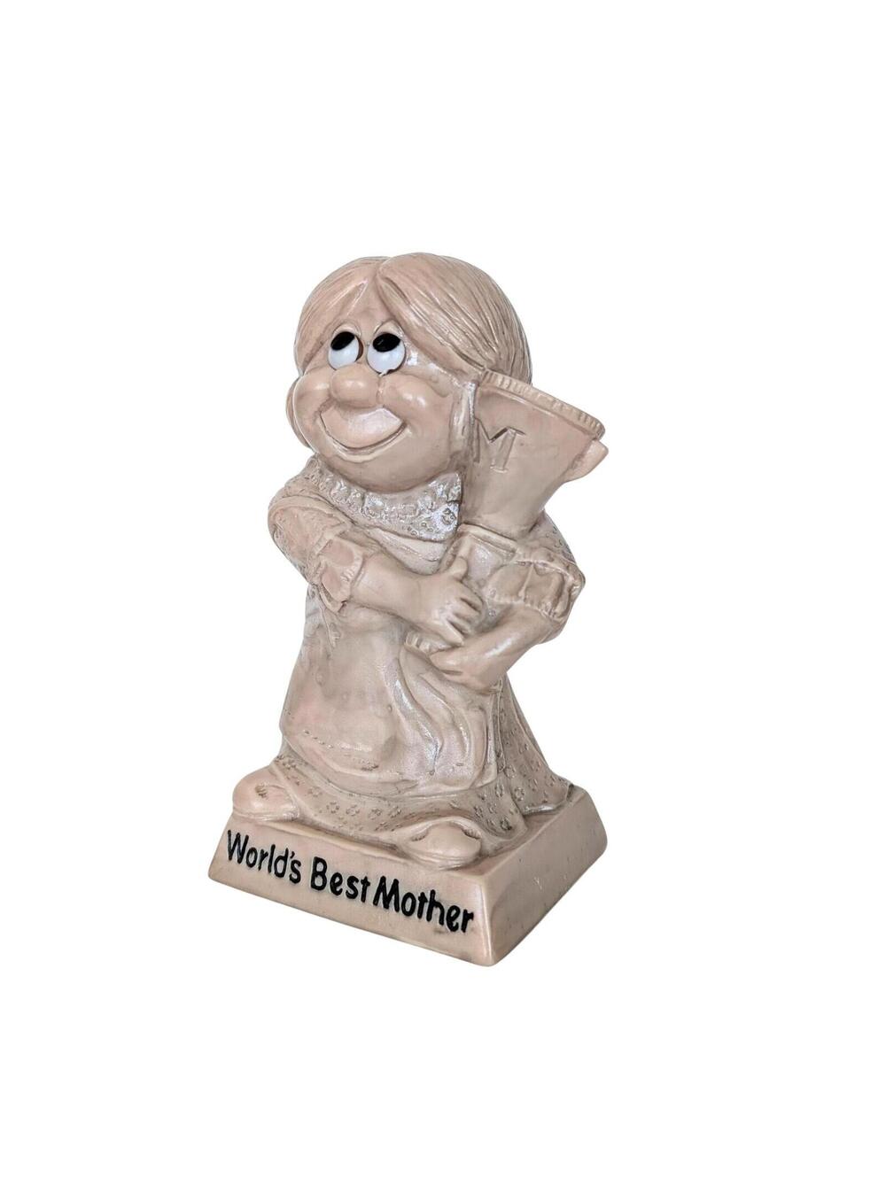 1970s Vintage Russ Berrie World's Best Mother Figurine - Mother's Day